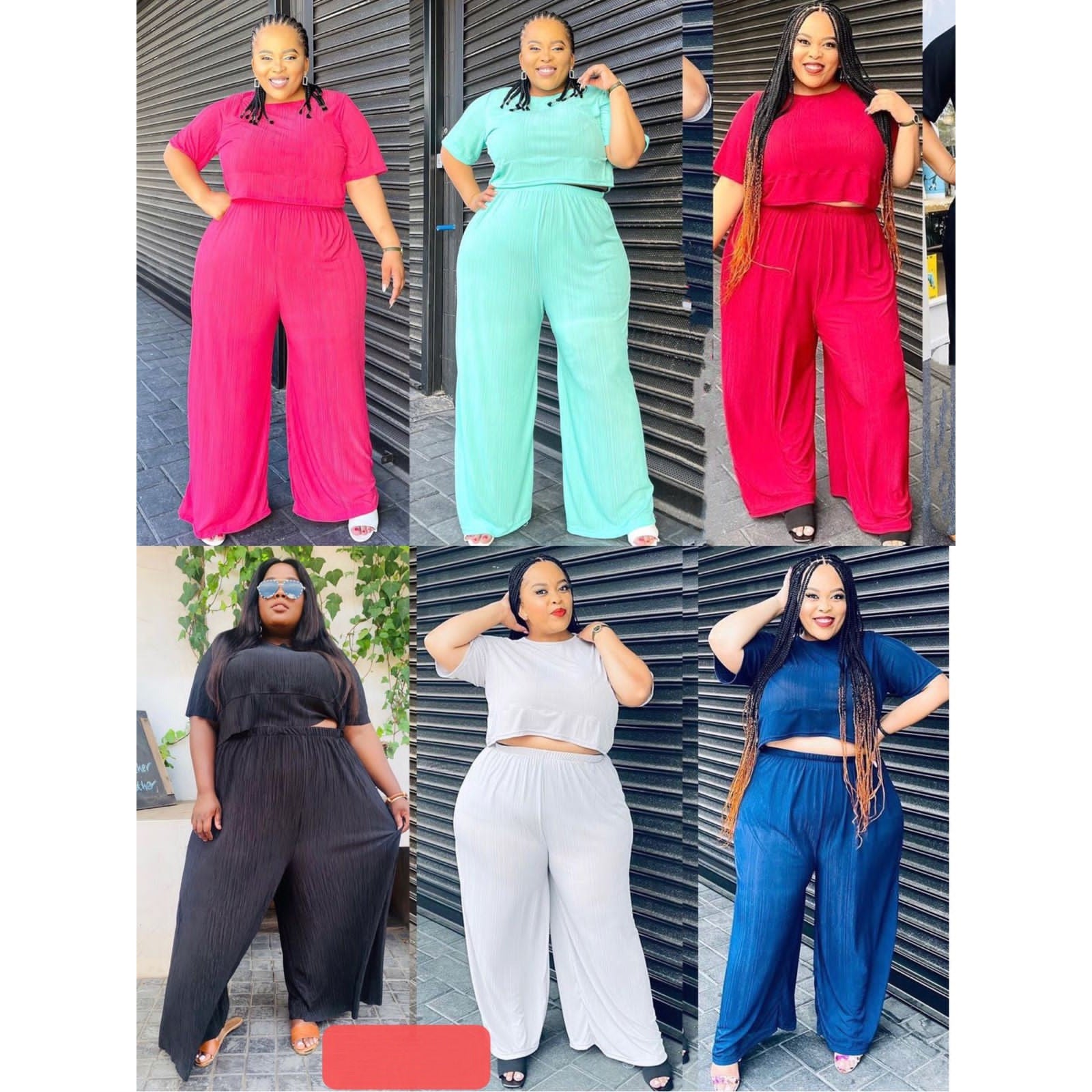 High Waisted Palazzo Pant & Top Set