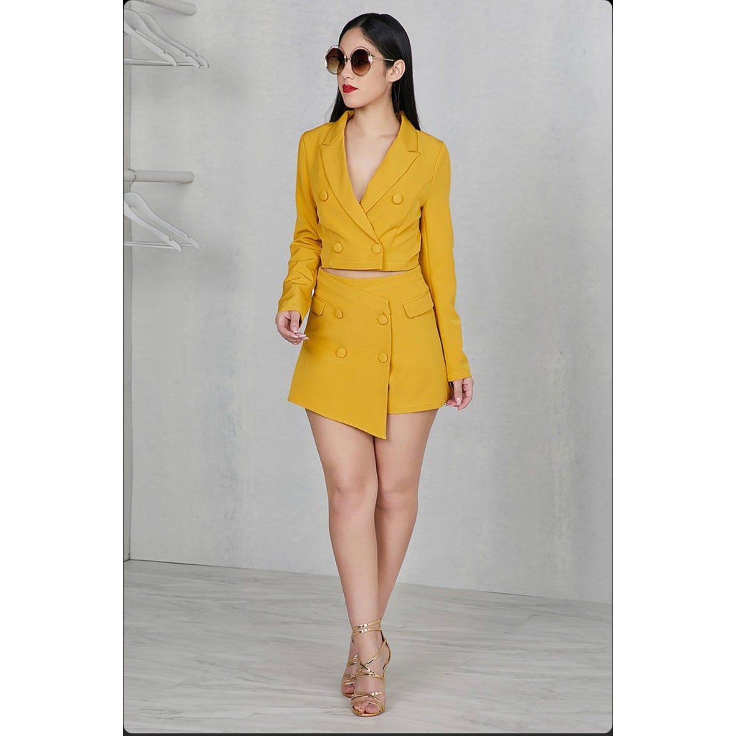 Mini Skirt and Blazer Formal Set