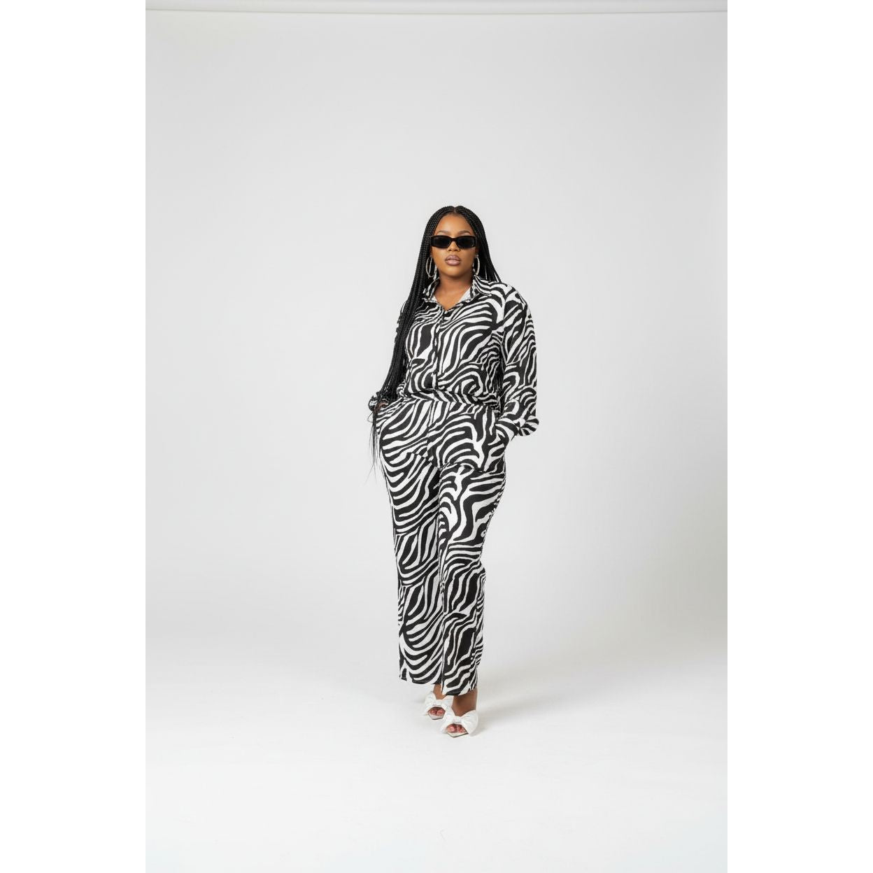 Zebra Print Casual Set