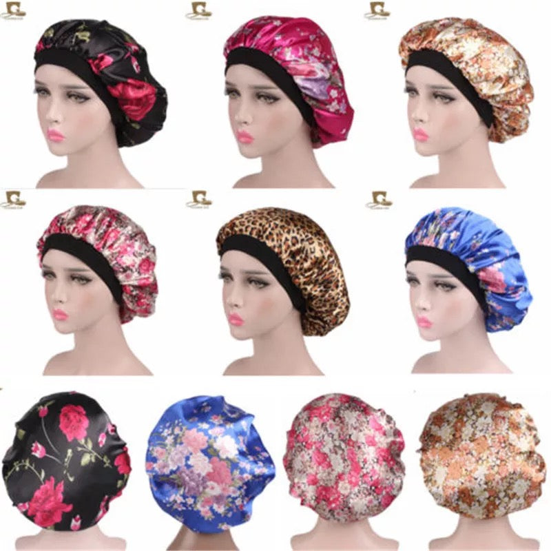 Satin Silk Bonnet Soft Satin Night Sleep Hat