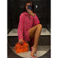 Long Sleeve Buttoned Sequin Shirt