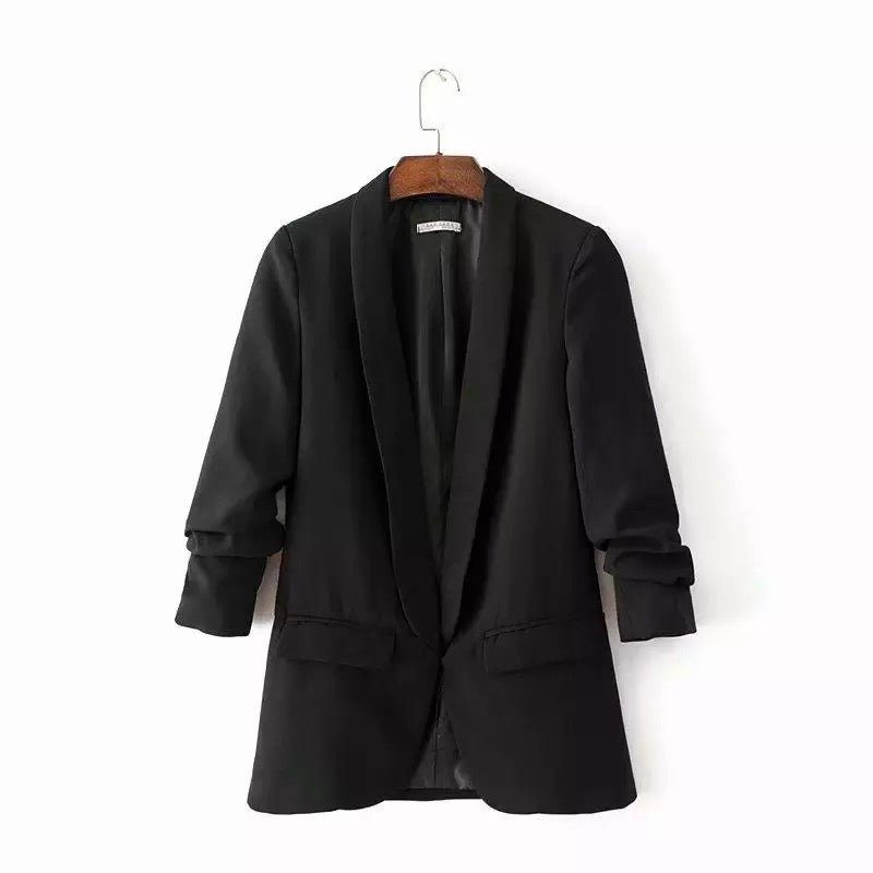 Three Quarter Sleeve Regular Fit Formal Blazer