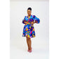 Wrap Around Floral Mini Dress