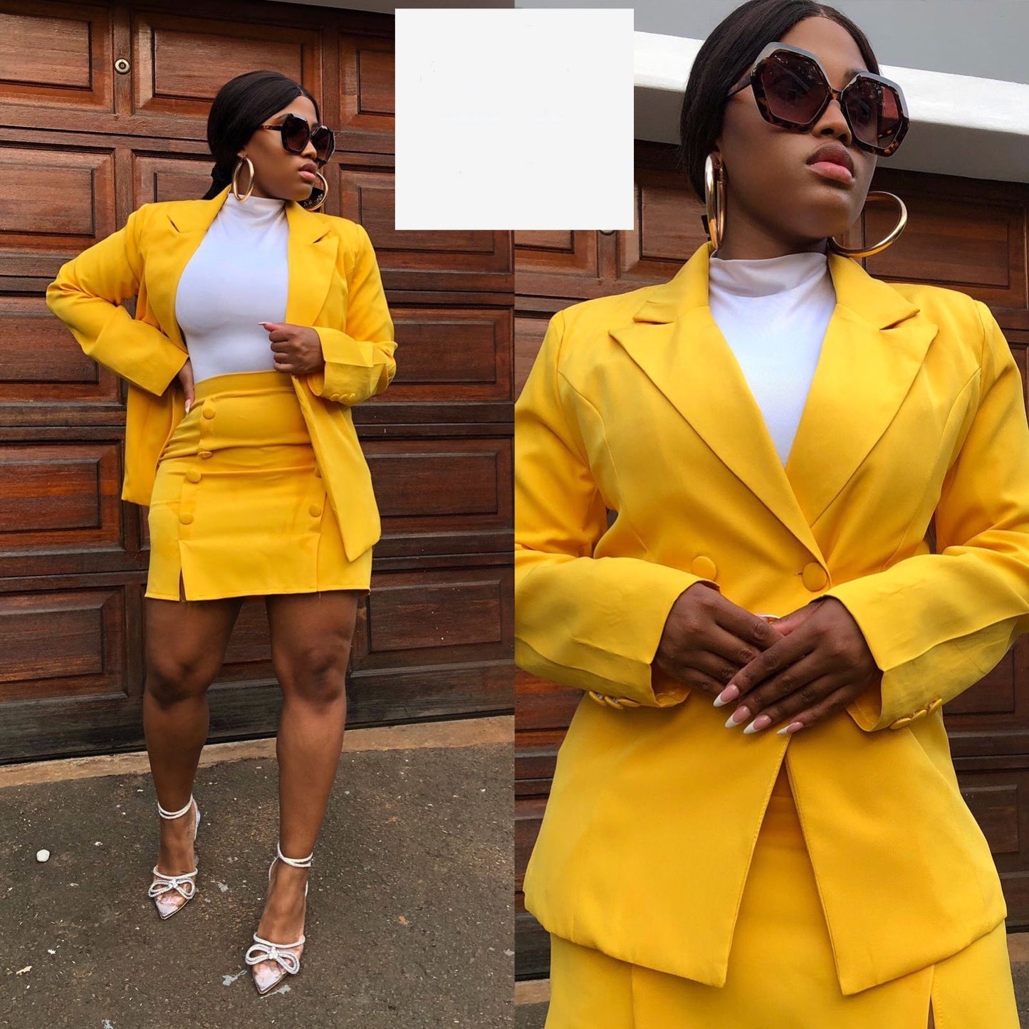 Blazer + Mini Skirt formal Set 