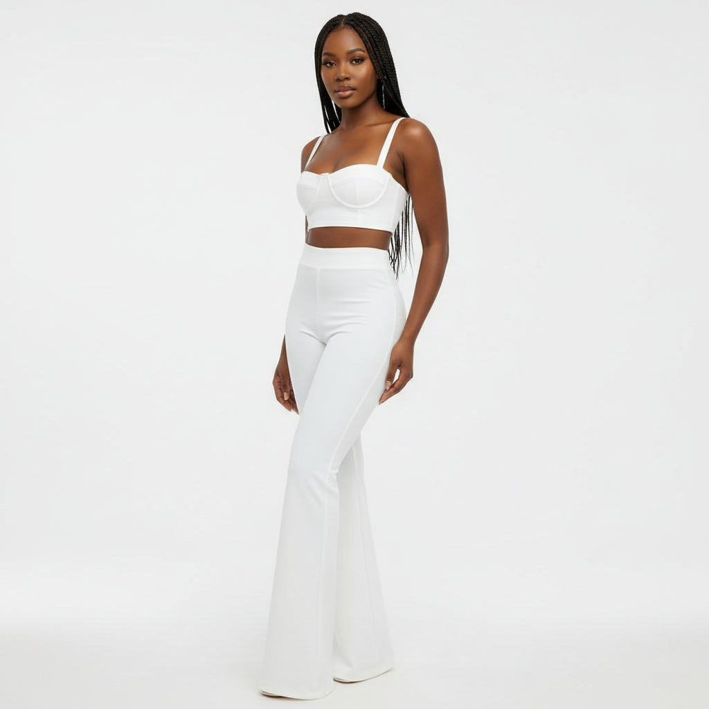 Sexy Two-piece Flared Set