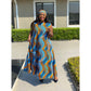 Sleeveless Bubble Ankara Dress