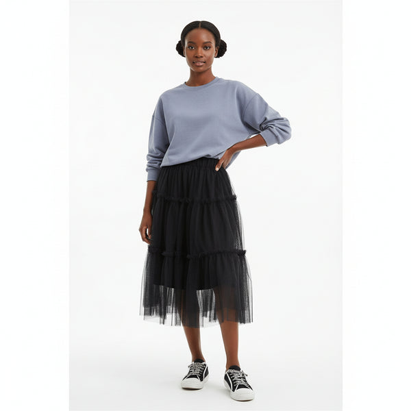 Patchwork Plain Tulle Skirts – YELLOW SUB TRADING