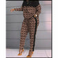 Casual Print Long Sleeve Two Pieces