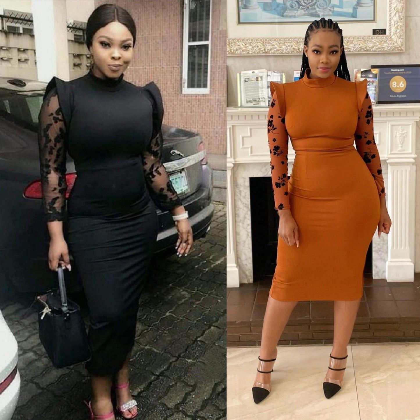 Nited Long Sleeve Bodycon Dress