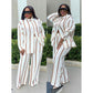 Striped Pants & Shirt Set
