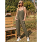 Sleeveless Wide Leg Overall