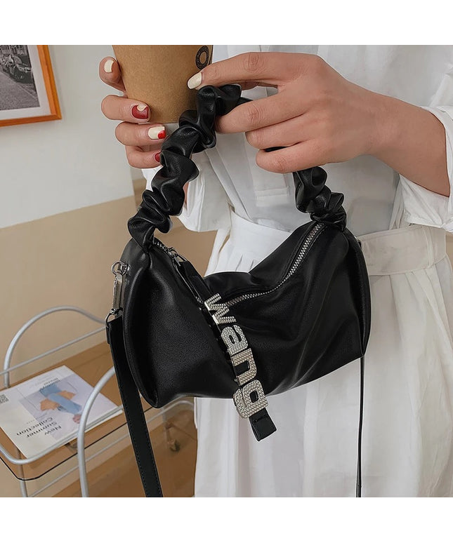 Letter Zipper Chain Shoulder Crossbody Bag