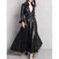 Maxi Pu Leather Tranche Coat