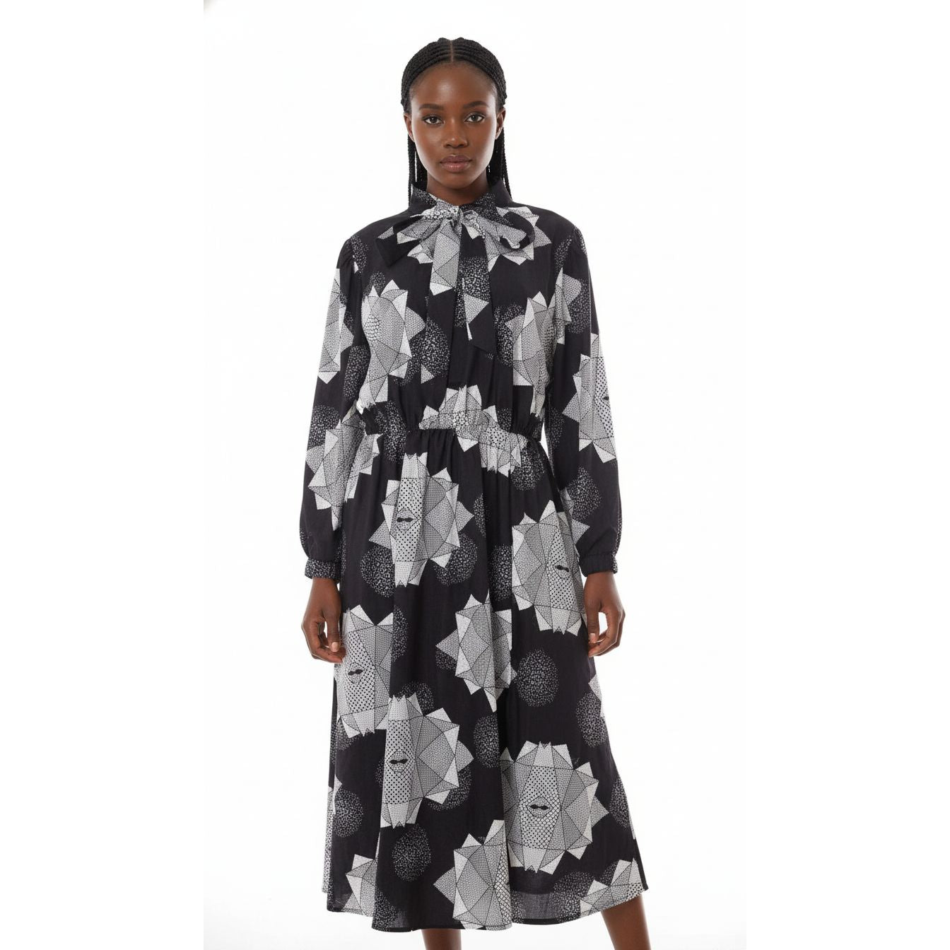 Side Slit Floral Dress