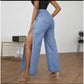 High Split Wide Leg Pants