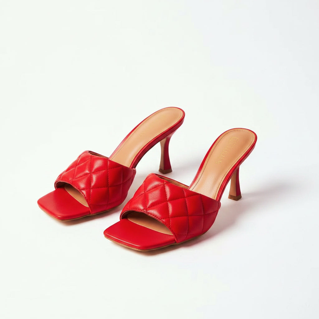 Square Toe Thin Heel Sandals