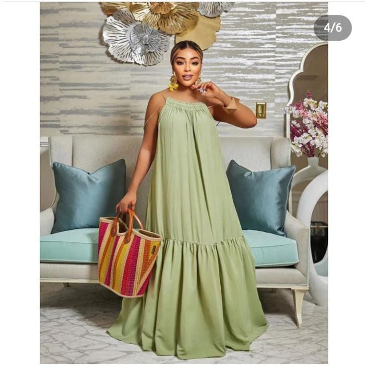 Sleeveless Maxi Dress YELLOW SUB TRADING sleeveless-maxi-dress-yellow-sub-trading