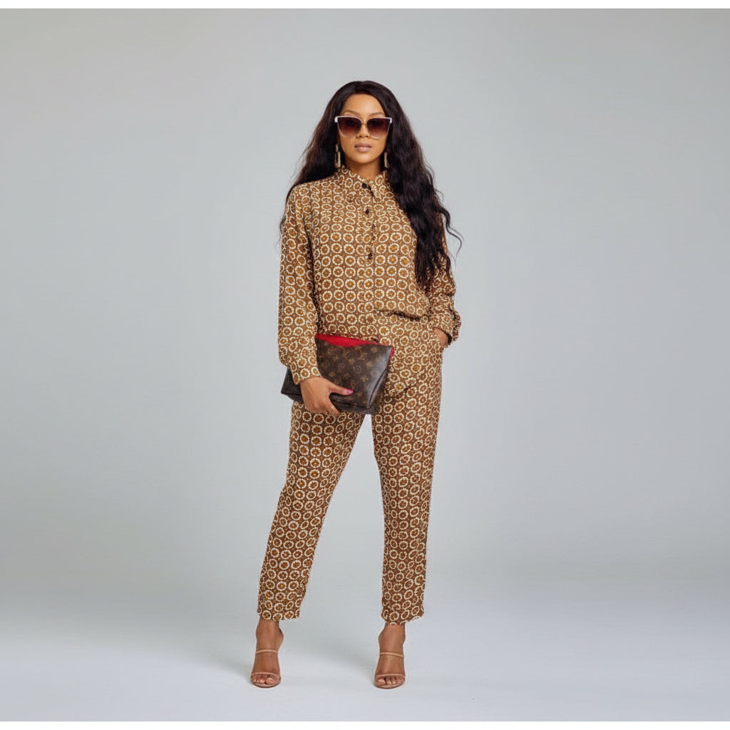 Printed Shirt & Pants Set