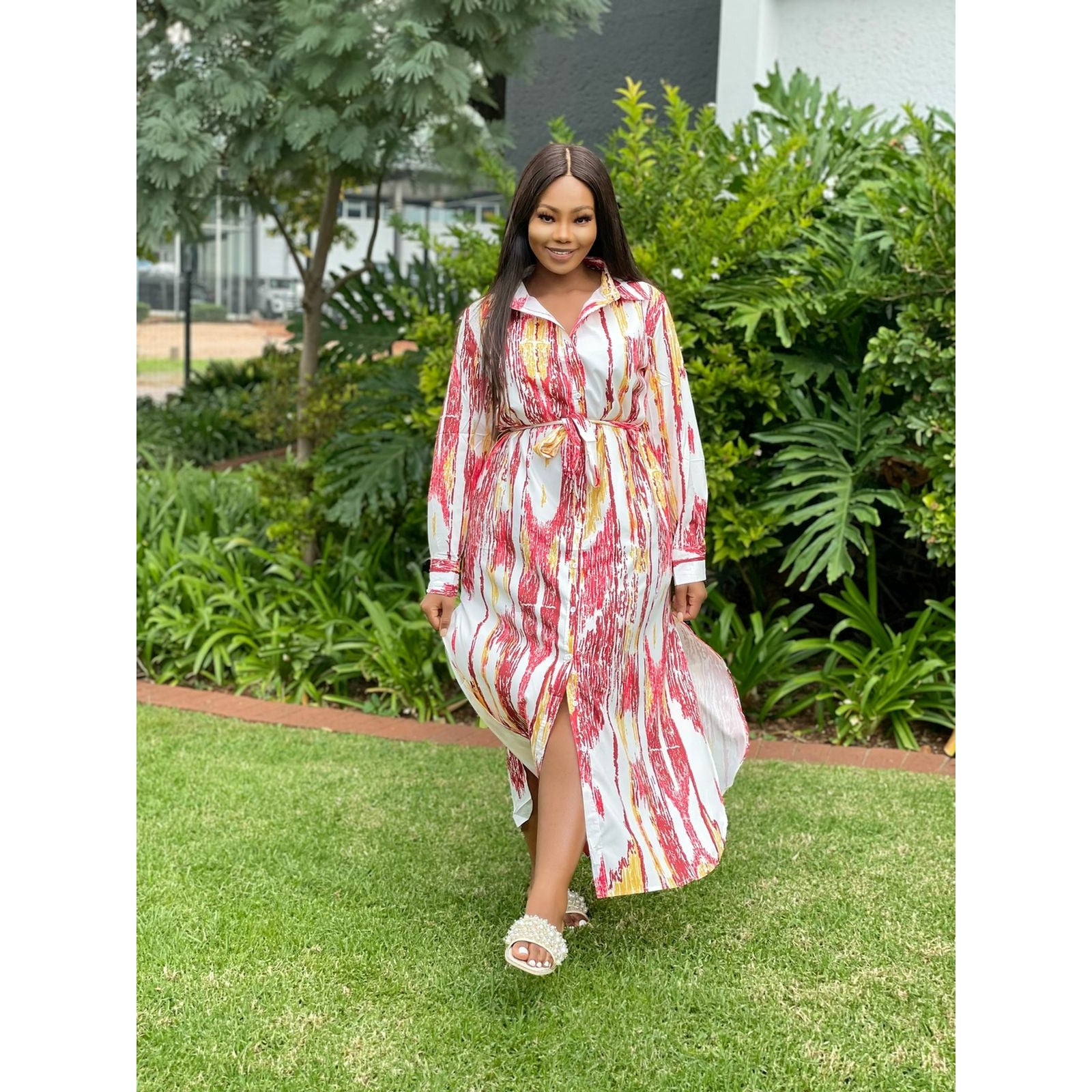 Print Summer Shirt Dress