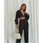 High Waisted Pants and Top Set