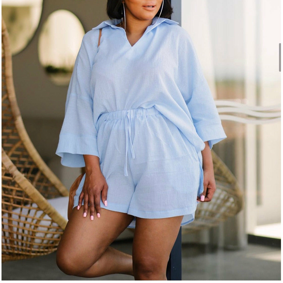 Long Sleeve Top & Short Set