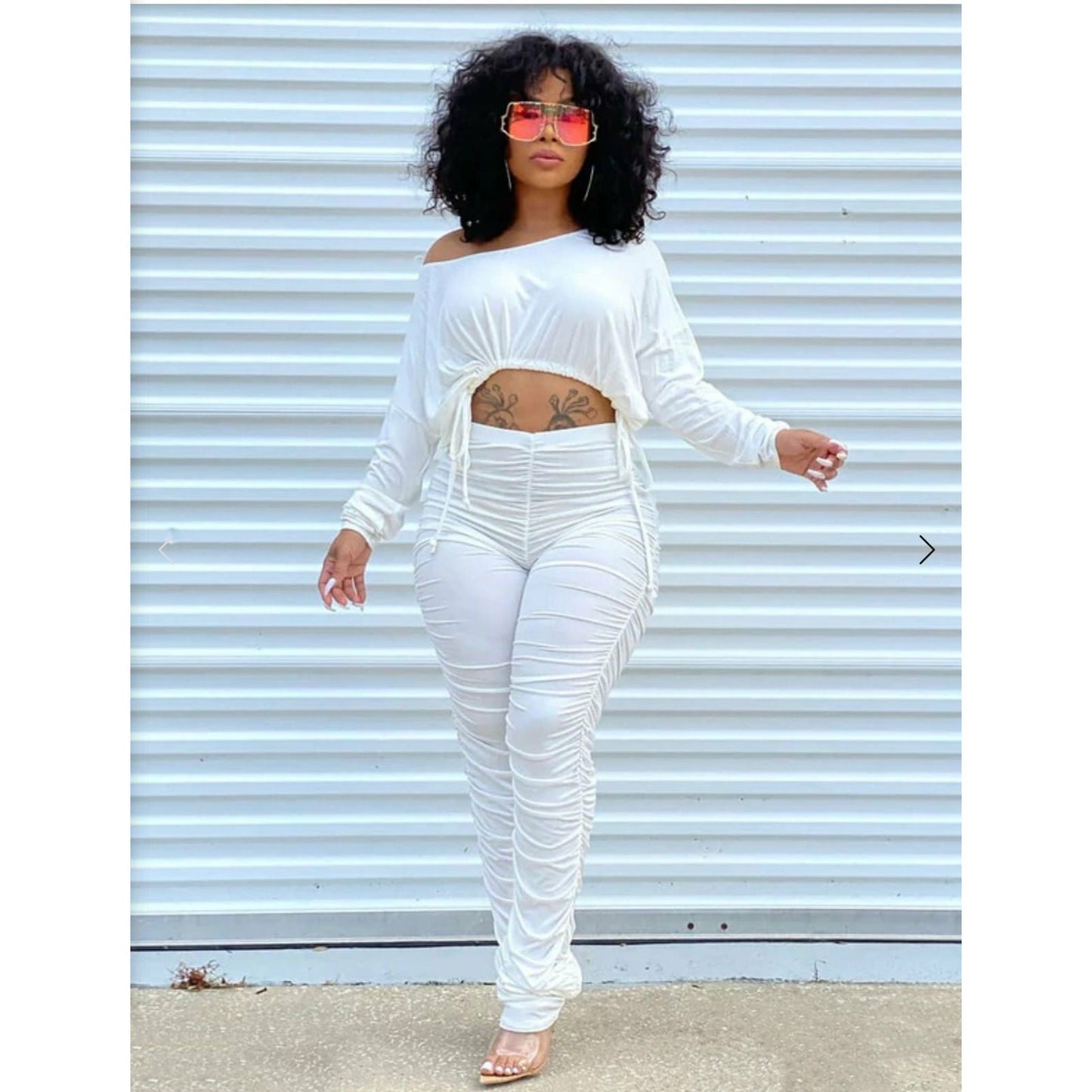 Ruched Outfit Set