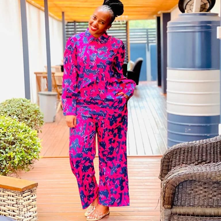 Print Shirt And Pants Twin Set