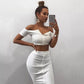 knitted front button 2 piece set