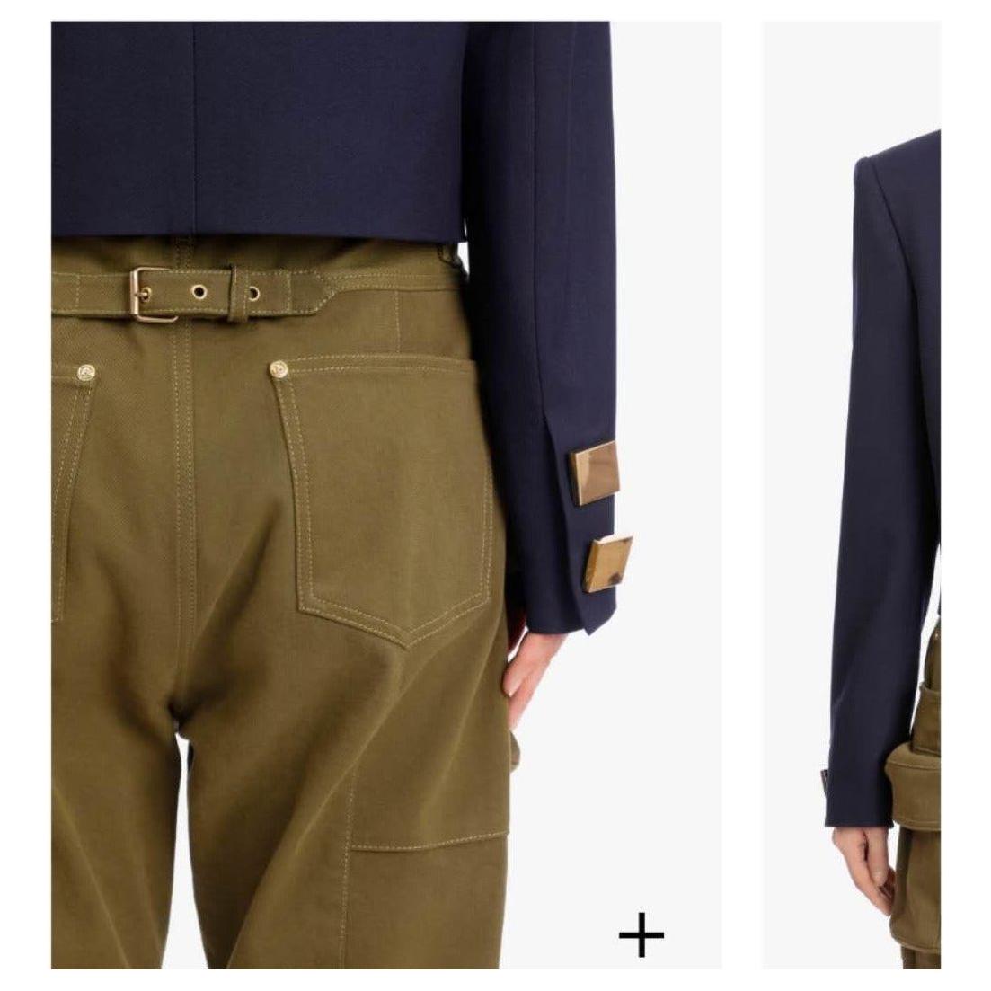 Double Breasted Short Blazer